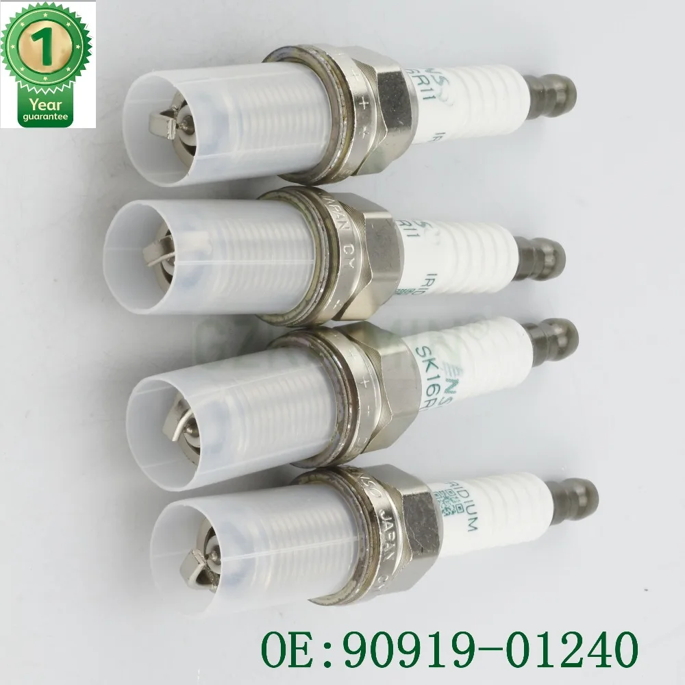 4x 90919-01240 SK16R11 иридиевая Свеча зажигания для Toyota Corolla Matrix Prius