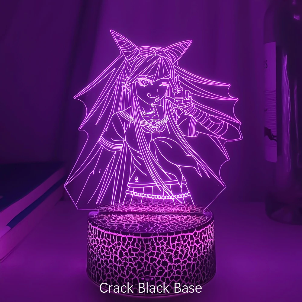 red night light Newest Danganronpa Led Night Light Ibuki Mioda Lamp for Bedroom Decor Kids Gift Danganronpa Acrylic 3d Lamp Ibuki Mioda potato night light