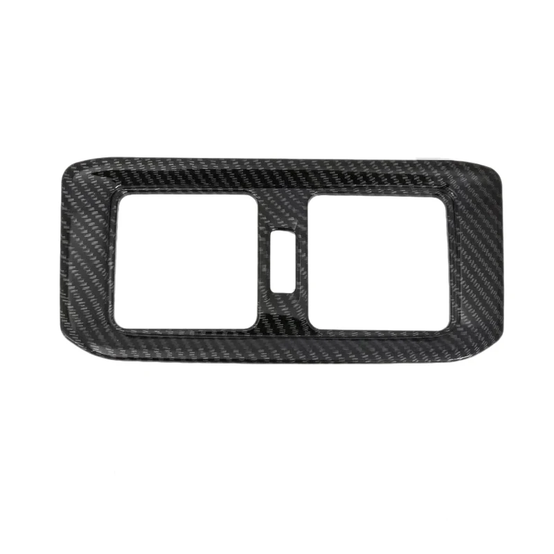 

Car Air Conditioning Vent Outlet Cover Trim Armrest Box Half Pack Rear for Toyota Rav4 Rav 4 2019 2020 Carbon Fiber Style Car St