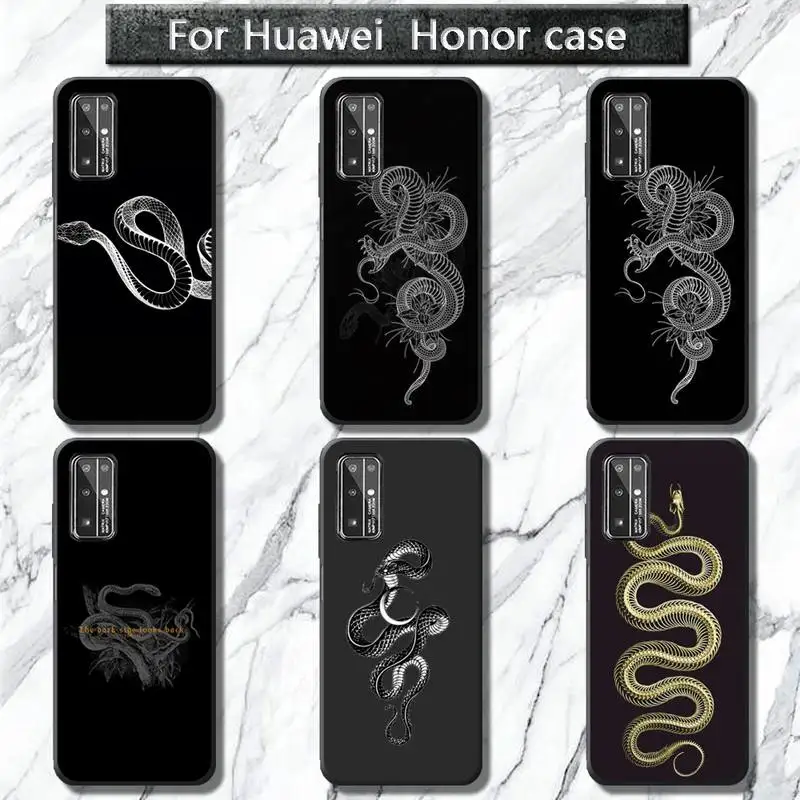 Custodia Per Telefono Serpentine Simplicity Per Huawei Honor 30 Lite 30 20 10 Pro Lite View 10 9 8C 5A Play 8X Honor Cover Per Telefono
