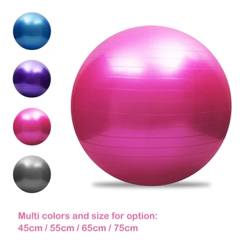 

Anti-burst Yoga Ball Thickened Stability Balance Ball Pilates Barre Physical Fitness Exercise Ball 45/55/65/75CM Gift Air Pump