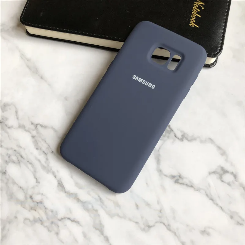 Силиконовый чехол для samsung Galaxy S7edge, сделано во Вьетнаме, шелковистый мягкий чехол для samsung Galaxy S7gdge - Цвет: dark blue