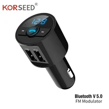 FM Transmitter 3.6A Quick USB Charger Bluetooth Car Kit Modulator Audio Music Mp3 Player Phone Wireless Handsfree Carkit