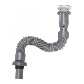 

Bathroom Universal Wash Basin Sink Drain Pipe S-Tube Down Waste Pipe Plumbing Accessories Kitchen Bathroom