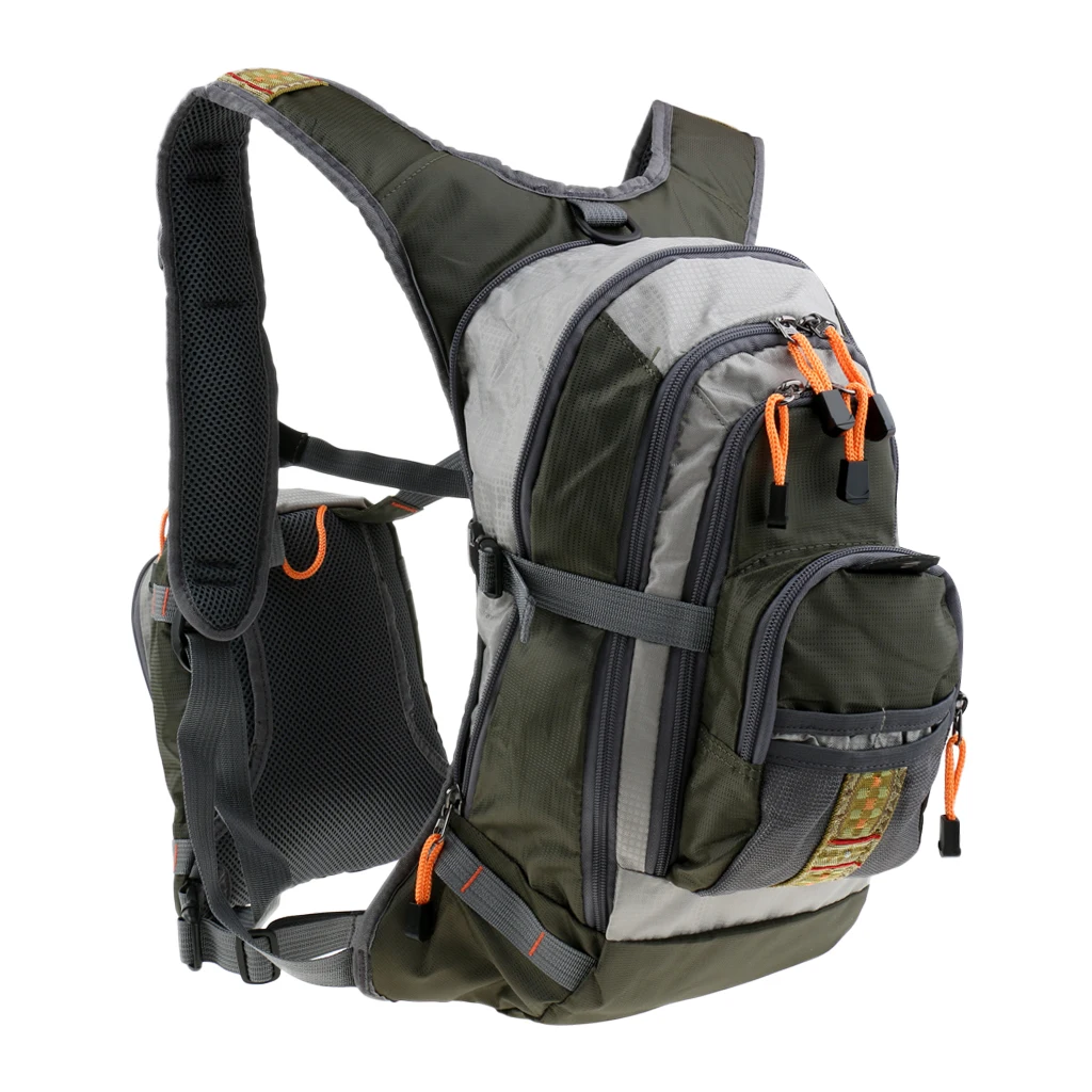 

Multifunction Fly Fishing Backpack Adjustable Chest Pack Bag Multi-Pocket Outdoor Sports Fishing Pack