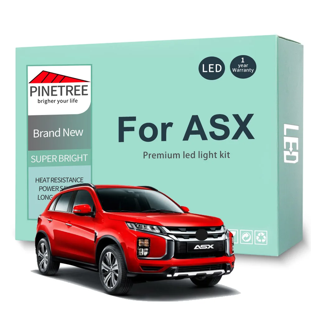 Комплект светодиодного освещения для салона Mitsubishi ASX 2010 2011 2012 -2018 2019 9 шт.
