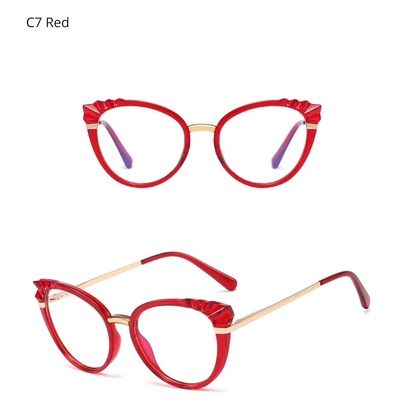 Ralferty frauen Gläser Rahmen Luxus Marke Designer Cat Eye Brille Optische Myopie Brillen Rahmen Für Frauen Oculos De Grau – Detail 10
