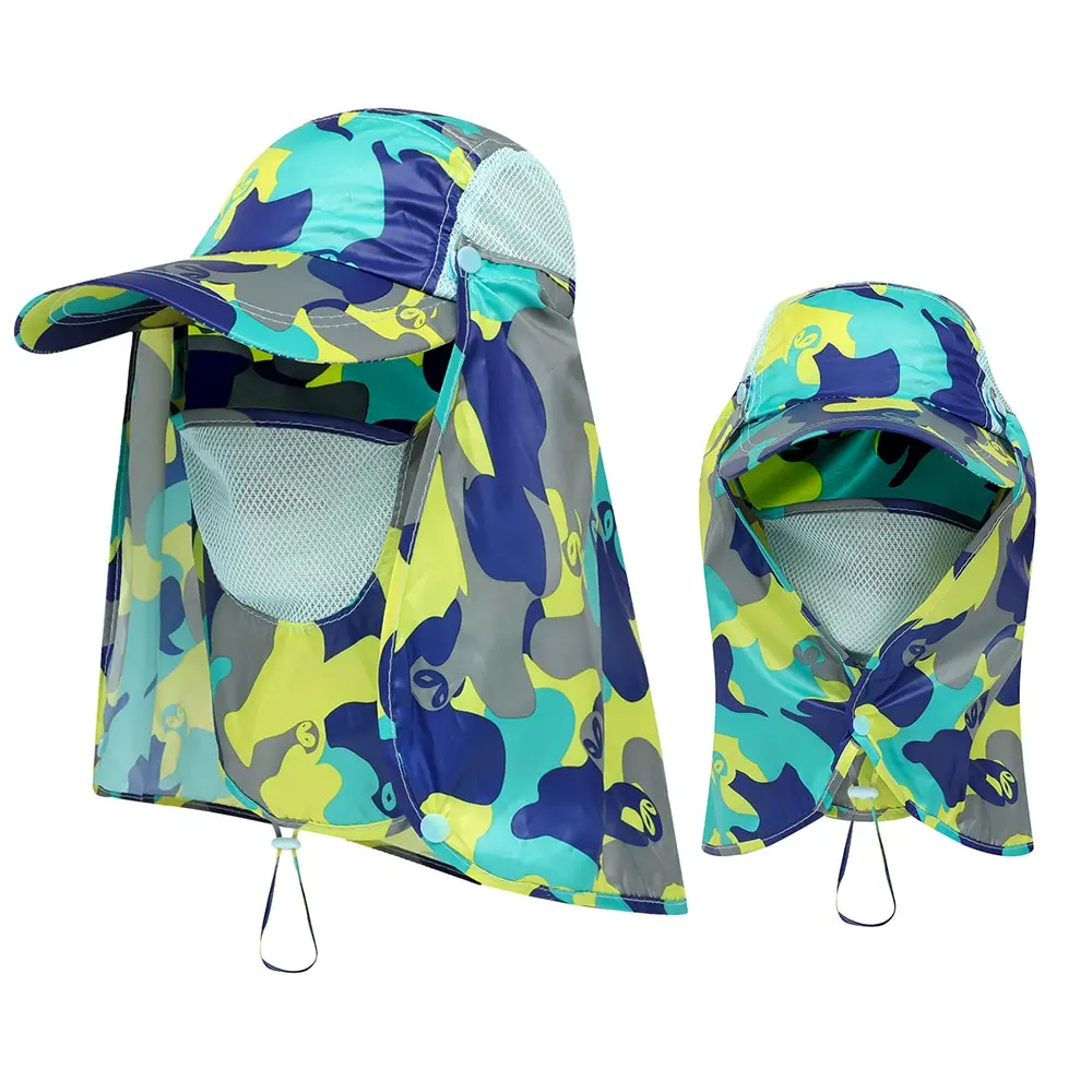 

Fishing Sun Protect Cap Summer Hat Outdoor Sport Hiking Visor Hat UV Protection Face Neck Cover Fishing Sun Protection Cap