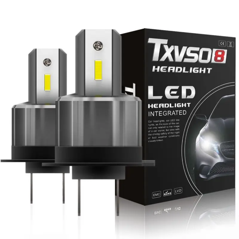 2 шт. TXVS08 автомобильные головные фары лампы энергосберегающие Водонепроницаемый светодиодный 7200LM 72W фары для 6000K белый 9 V-32 V CSP