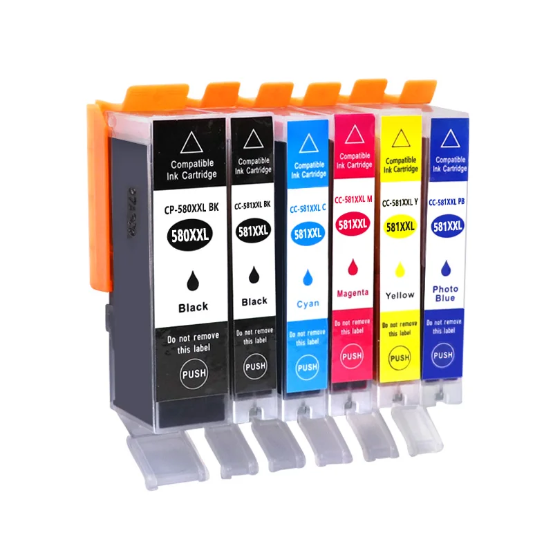 

Einkshop cli 581 xxl сменный чернильный картридж для Canon PGI-580XXL CLI-581XXL PGI 580 XXL 581 XXL PGBK / BK / C / M / Y
