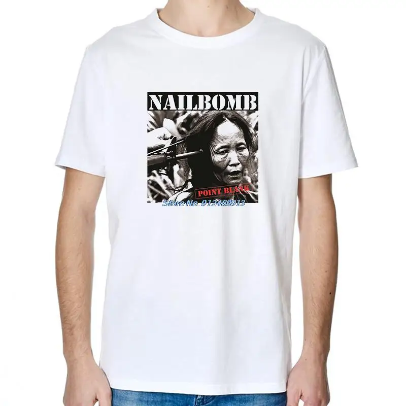 Nailbomb точечная Классическая футболка в стиле панк с изображением мусора большого