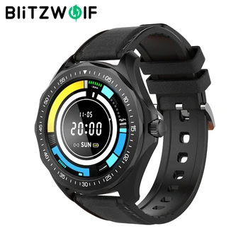 Reloj inteligente BlitzWolf BW-HL3 para hombres y mujeres, reloj inteligente 24h de frecuencia cardíaca SpO2, Monitor de presión arterial, pulsera de reloj inteligente deportivo compatible con Bluetooth 1