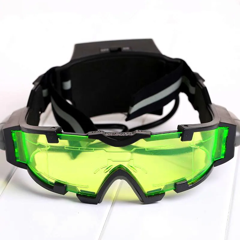 Night Vision Goggles Glasses Eyeshield Elastic Protect Children Band Toy Eye Light Waterproof Glasses Binoculars Sporting Goods