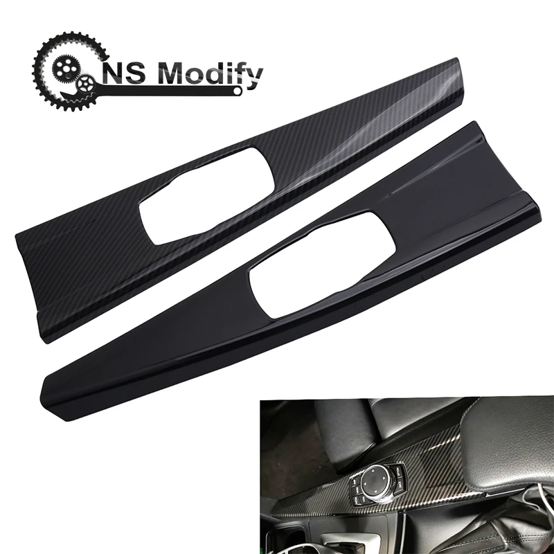 

NS Modify Car Interior Multimedia Panel Cover Trim ABS Carbon Fiber Stickers For BMW 3 Series F30 F34 4 Series F33 F36 2014-2018