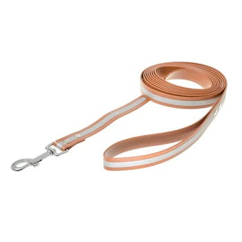 

VIPET leash with snap biotanovy reflective VIPet, brown, 20 mm x 3 m