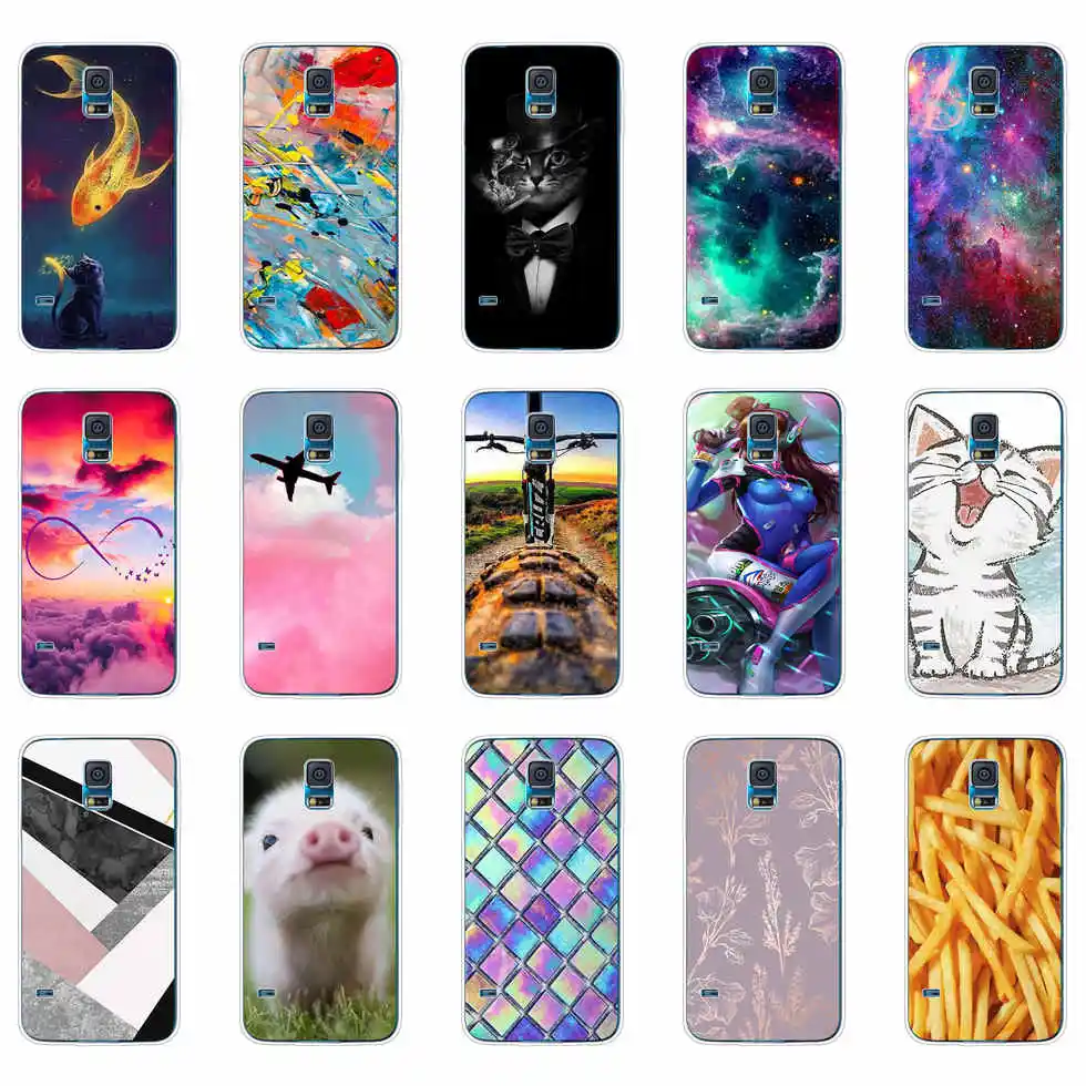 Cover Per Samsung Galaxy S5 I9600 Sm-G900F Custodia In Silicone Cover Per Samsung S5 Mini Custodia Morbida In Tpu Capa Per Samsung S5 Borse