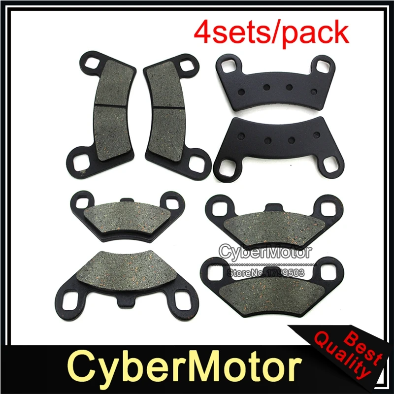 FRONT and REAR BRAKE PADS FIT POLARIS RZR 570 2012 2013 2014 2015 2016