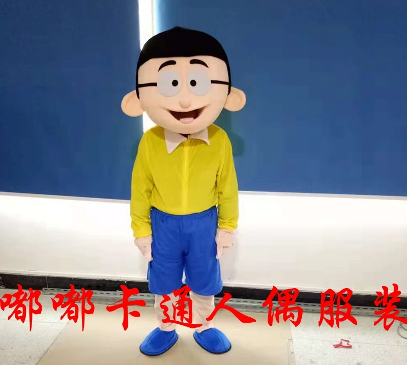 F Супер высокое качество Doraemon талисман костюм робот кошка милый Персонаж Аниме Манга талисман костюм взрослый костюм мультфильм талисман костюм - Цвет: F