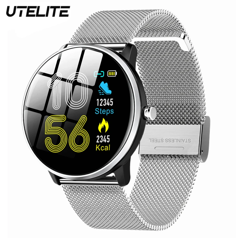 Умные часы UTELITE MX6 IP68 Водонепроницаемые мужские и женские 1,3 дюймов полный сенсорный экран для сердечного ритма монитор фитнес-трекер для Honor Xiaomi