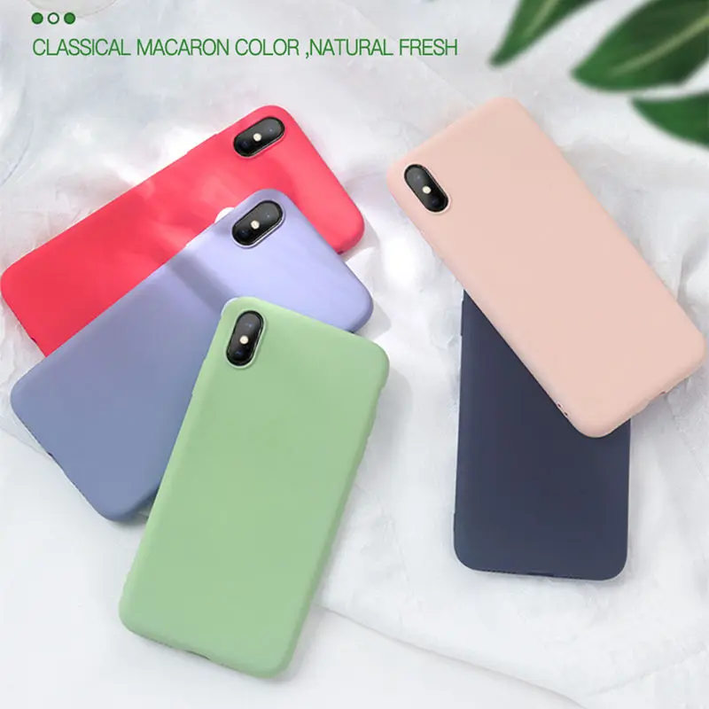 

Slim Soft Liquid Silicone Case For Xiaomi 8 9 SE Lite 6 6X Mix 2 2S 3 Mi Play Cute Cover For Redmi 5X 6 6A Note 7 6 5 Pro CC9 E