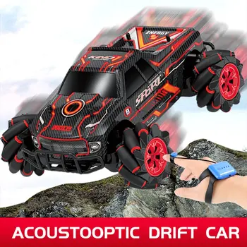 

UK2077 1:16 Simulation RC Four-Wheel Drive Watch Gesture Induction Remote Control Sound Light Drift Car Vehicle Toy