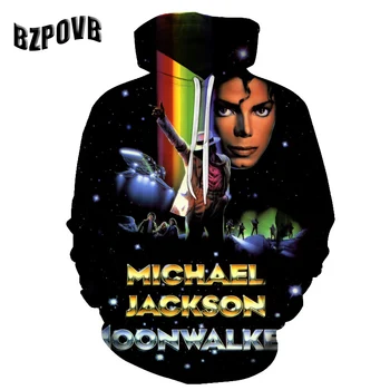 

Michael Jackson Hoodies Sweatshirt Jacket Men Women Long Sleeve Pullovers Funny 3d Print Tracksuit Plus Size