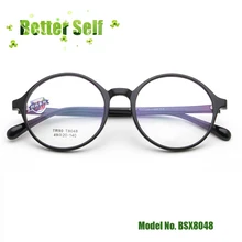 Ретро круглые очки маленькие очки для лица корейский черный стиль BSX8048 Свет Tr90 оптическая рамка может сделать близорукость очки