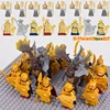8pcs/lot The Elves Soldier Orcs Army Figures LOTR Armor Guard Warrior Archer Medieval Knights  Building Blocks Bricks toys gifts 2