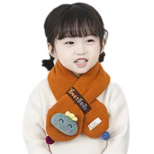 Детский зимний шарф, модные длинные шарфы для мальчиков и девочек, удобный хлопковый шарф с рисунком для детей