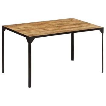 

vidaXL Dining Table 140x80x76 cm Solid Mango Wood