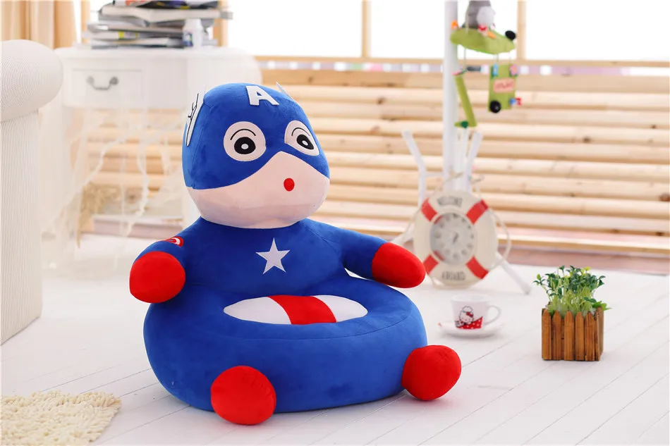 Супер Герой Мультфильм Crayon Beanbag сиденье Супермен летучая мышь капитан Человек-паук детский подарок