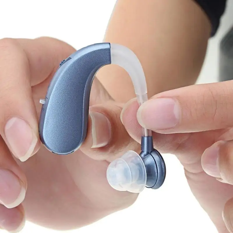 Мини цифровой чип слуховой аппарат анти-Воющий усилитель звука беспроводной Перезаряжаемый слуховой аппарат для пожилых людей