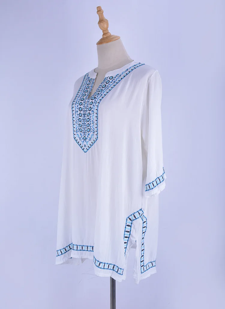 Embroidery Vintage Beach Cover up Saida de Praia Swimsuit Women Bikini cover up Tunics for Beach Pareo Sarong Beachwear Embroidery Vintage Beach Cover up Saida de Praia Swimsuit Women Bikini cover up Tunics for Beach Pareo Sarong Beachwear