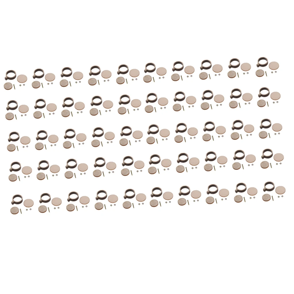 50 Pcs Mini Round Wood Embroidery Hoop Frame 20mm Necklace Pendant Making