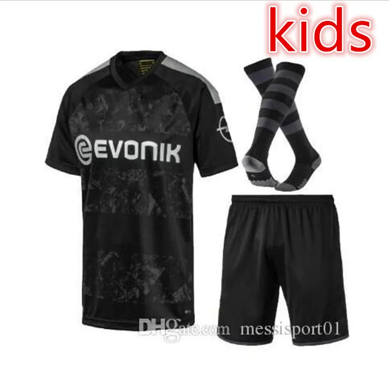 19/20 Dortmund Soccer Jersey PHILIPP GOTZE REUS PULISIC WITSEL children Jersey 19 20 kids kit Dortmundl shirt - Цвет: kids