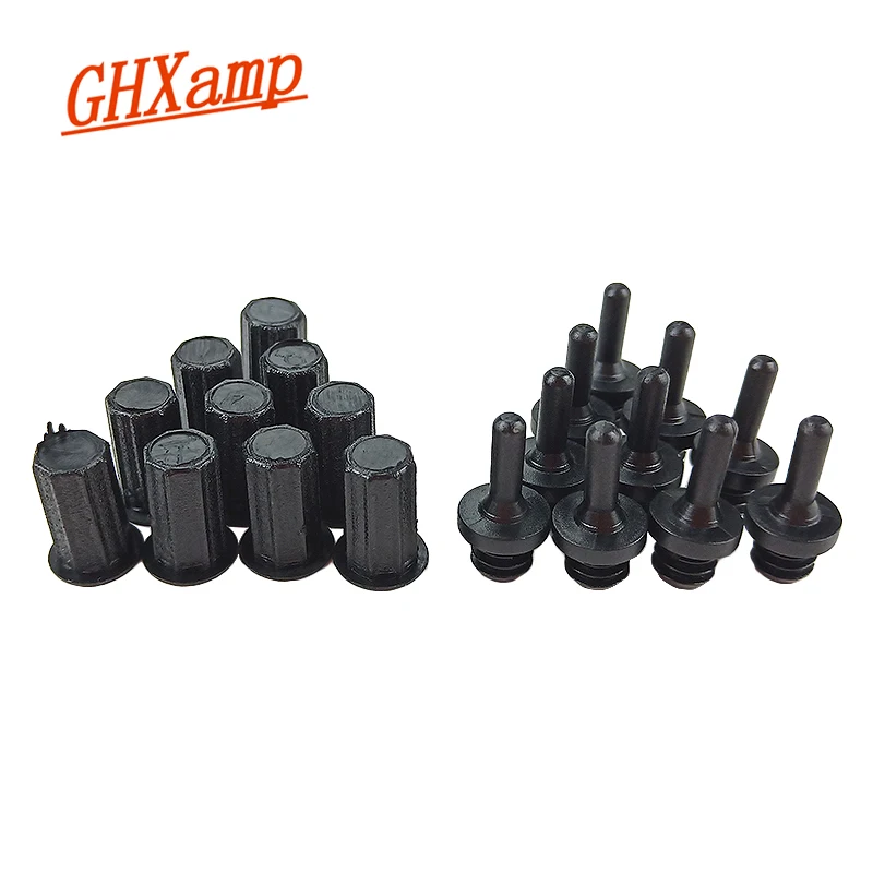 

GHXAMP Audio Mesh Enclosure Snap Fastener Speakers Rubber Net Cover Frame Mesher Buckle For Audio Accessories Diy 10pcs