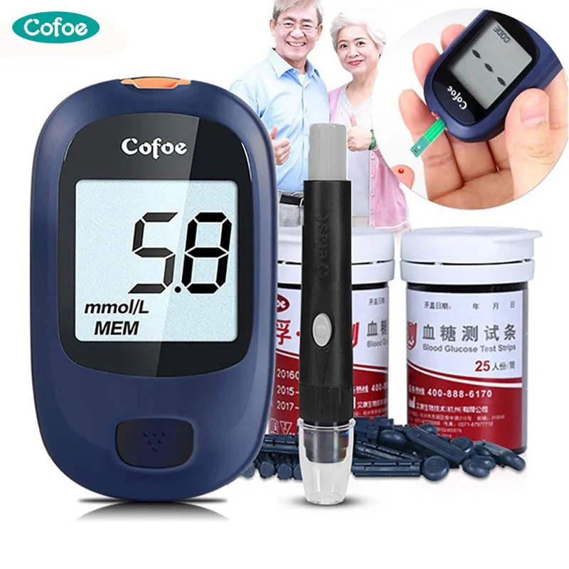 Cofoe Yice Glucose Meter Glucometer Medizinische Diabetes Monitor