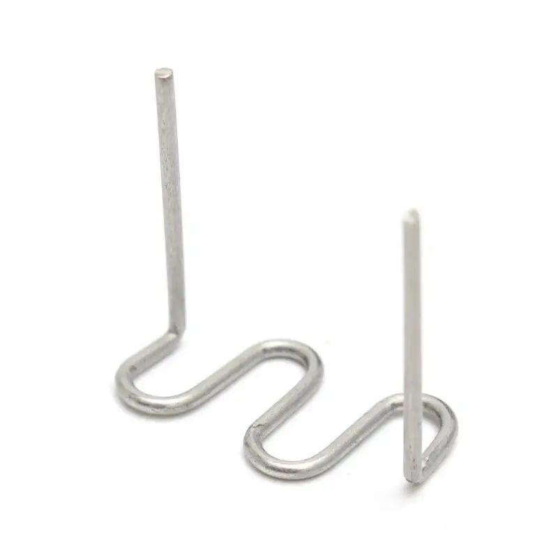 400 шт волнистые скобы из нержавеющей стали серебряные пре-порезанные ремонтные