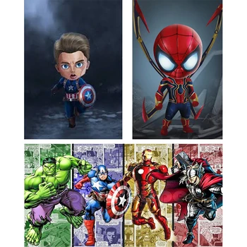 

5D DIY Diamond painting Cartoon Spiderman Cross Stitch square/round Diamond Embroidery Pattern Rhinestone cartoon of Child gift