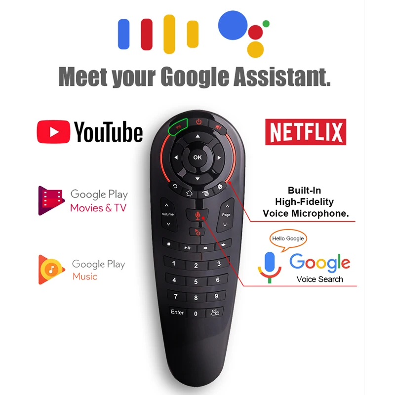 G30 g30s fly Air Mouse Голос airmouse 6 осевой гироскоп 2 4 ГГц смарт пульт дистанционного