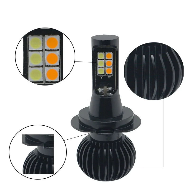 2 шт. Автомобильные светодиодные лампы H11 H8 HB3 HB4 9005 9006|Передние LED-фары для авто| |