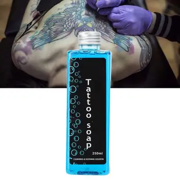 

250ml Tattoo Aftercare Solution Cleaning Process Liquid Soap Tattoo Blue Soap Professional Tattoo Accessory Tattoo Supplies