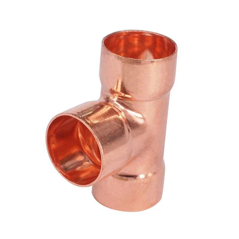 35x1.2mm Copper End Feed Euqal Tee 3 Way Pipe Fitting Plumbing for gas water oil | Обустройство дома