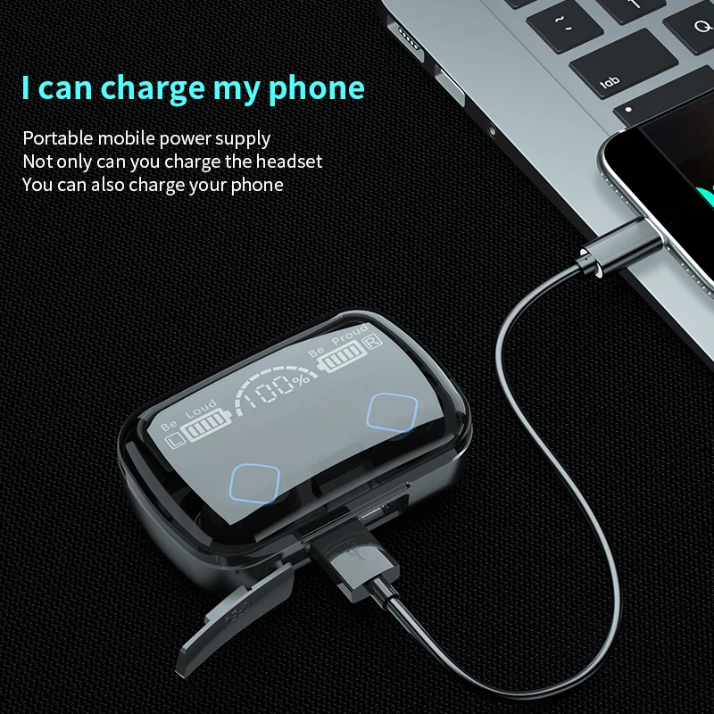 M10 Newest Digital Indicator True Wireless Headset