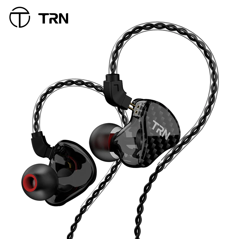 TRN H2 1BA 1DD Hybrid In Ear Earphone Running Sports DJ HIFI Headset Custom Detachable Detach 2Pin Cable | Электроника