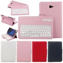 Чехол из искусственной кожи с откидной подставкой и клавиатурой для samsung Galaxy Tab A A6 10," SM-T585 T580N, чехол для планшета, беспроводной чехол с Bluetooth