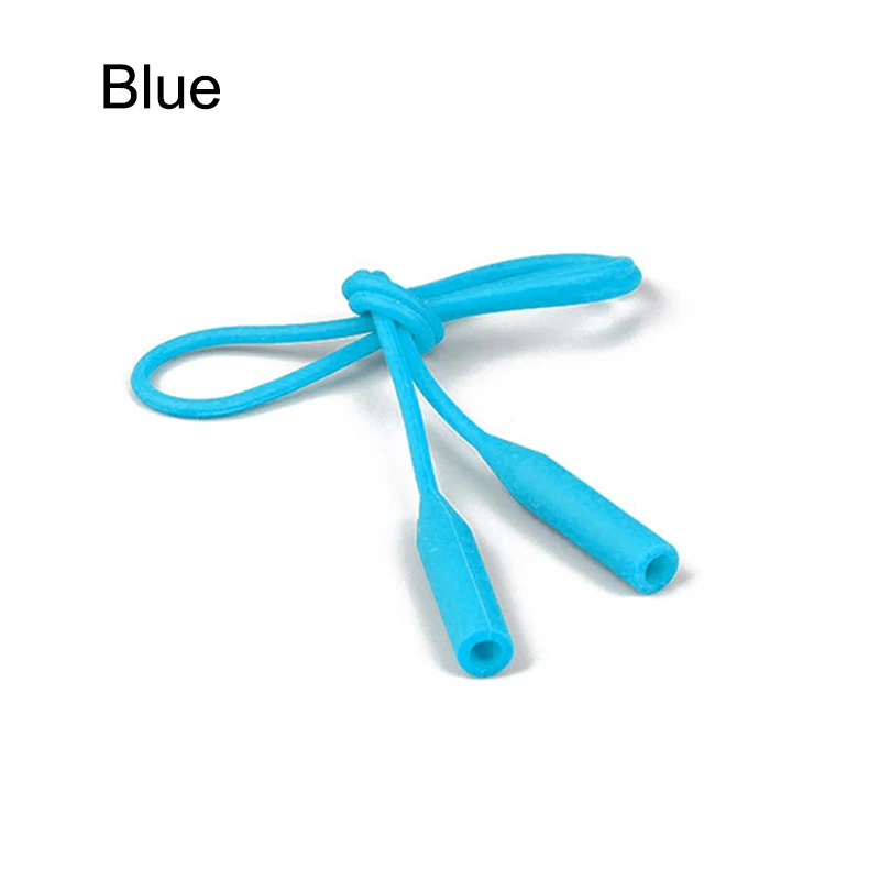 light-blue 56 см силиконовый ремешок-цепочка для очков держатель кабеля шейный ремешок для очков для чтения Лидер продаж - Цвет: light-blue