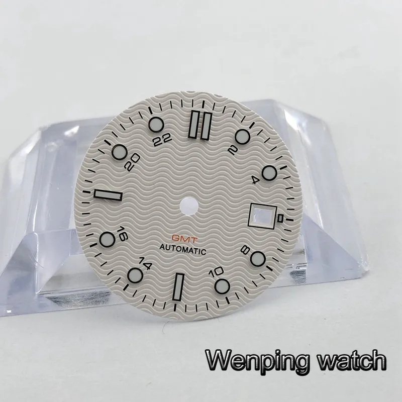 31 мм Bliger часы с белым циферблатом, светящийся циферблат подходит приблизительный срок поставки: 2836/2824 DG2813/3804 Miyota 8215 821A - Цвет: 1