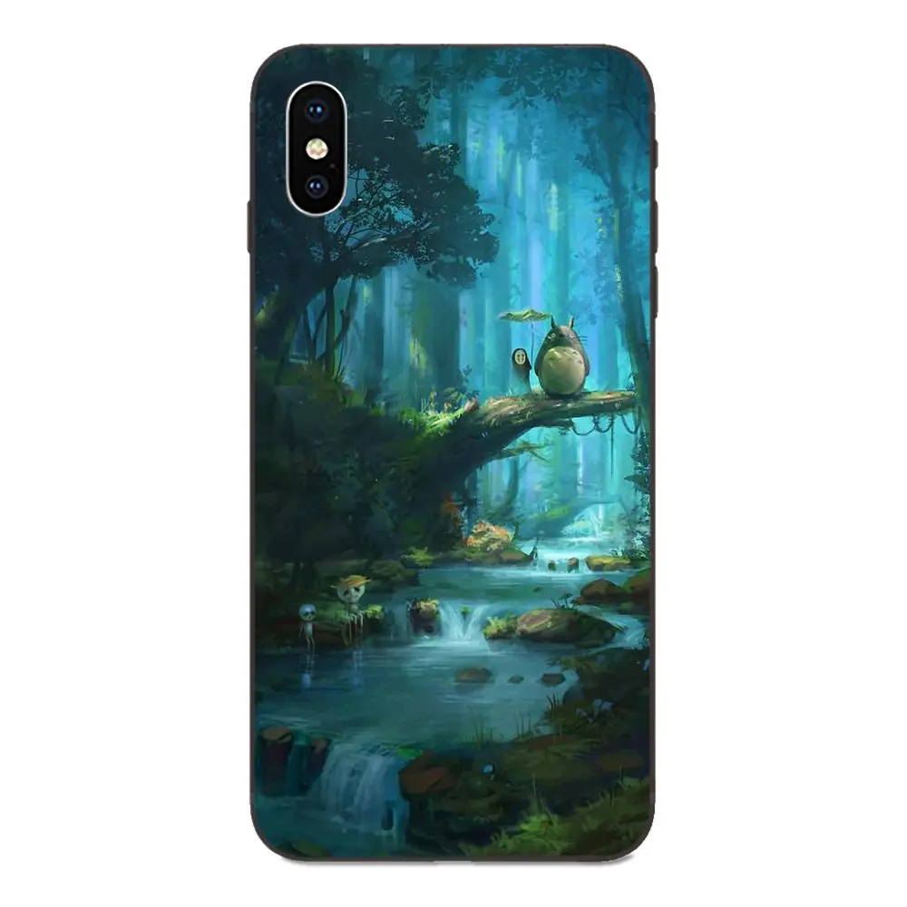as picture Мягкий TPU мобильный для Apple IPhone X XS Max XR 4 4s 5 5S SE 6 6S 7 8 Plus Totoro Studio Ghibli - Цвет: as picture