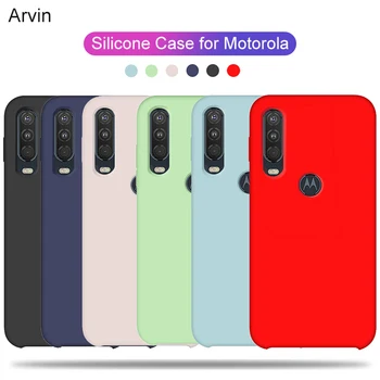 Перейти на Алиэкспресс и купить Чехол Arvin для Motorola Moto One Action Vision Power Macro G7 G8 Plus Z3 Play P30 Note G8 Power Case жидкий силиконовый чехол Capa